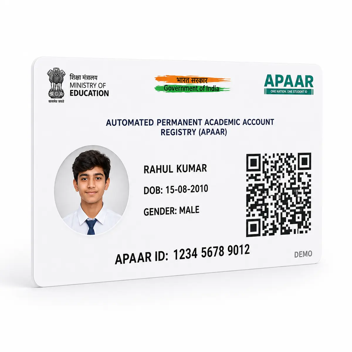 APAAR PVC card rounded edge and print quality