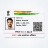 PVC Aadhar Card Printing Online – clear wallet-size PVC print sample