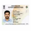 Voter ID PVC Card Reprint – clear wallet-size PVC print sample