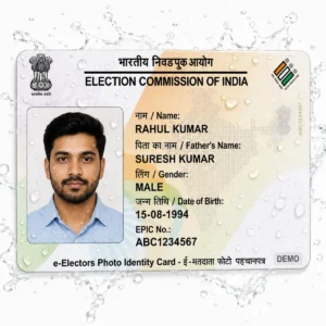 Water resistant EPIC Voter ID PVC card printing