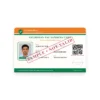Ayushman Vay Vandana PVC Card – clear wallet-size PVC print sample