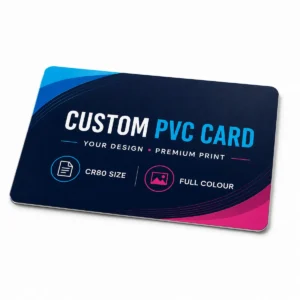Rounded edge and smooth laminated surface of a custom PVC card