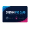 Custom Printed PVC Cards – clear wallet-size PVC print sample