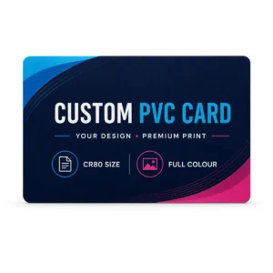 Custom Printed PVC Cards – clear wallet-size PVC print sample