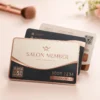 Salon Membership Card Printing – clear wallet-size PVC print sample